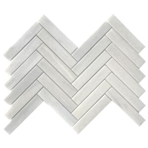 Alaska Crystal Marble 1.25" x 6" Insignia Honed Mosaic Tile