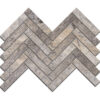 Argento Travertine 1.25" x 6" Insignia Mosaic Tile
