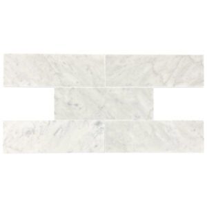 Carrara Marble 3" x 9" Polished Tile