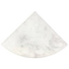 Pale Gray Marble 9 inch Honed Corner Shelf