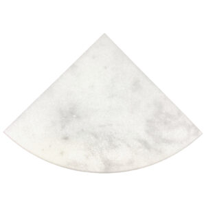 Pale Gray Marble 9 inch Honed Corner Shelf