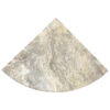 Argento Travertine 18 inch Filled and Honed Corner Shelf