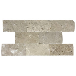 Ivory Travertine 3" x 6" Split Face Tile