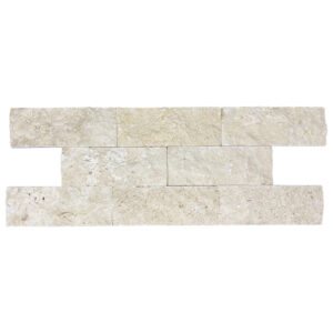Ivory Travertine 3" x 8" Split Face Tile