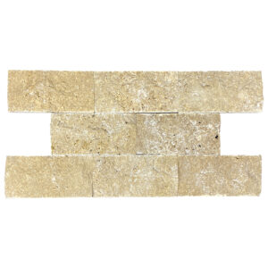 Tuscany Brown Travertine 3" x 6" Split Face Tile