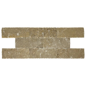 Tuscany Brown Travertine 3" x 8" Split Face Tile