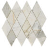 Calacatta Marble Harlequin 3" x 5.5" Honed Mosaic Tile