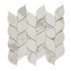 Calacatta Marble Leaf Honed Mosiac Tile