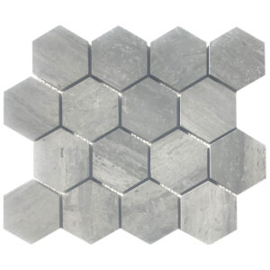 Marinewood Marble 3" x 3" Honeycomb Honed Mosaic Tile