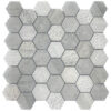 Marinewood Marble 2" x 2" Honeycomb Mosaic Tile