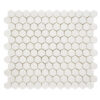 Thassos Marble 1" x 1" Honeycomb Polished Mosaic Tile