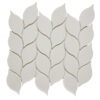 Thassos Marble Leaf Polished Mosaic Tile