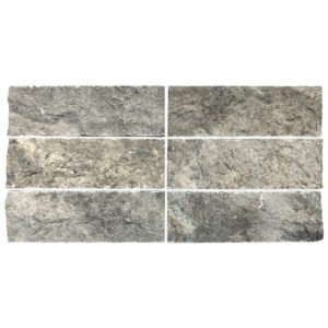 Argento Travertine 4" x 12" Split Face Tile