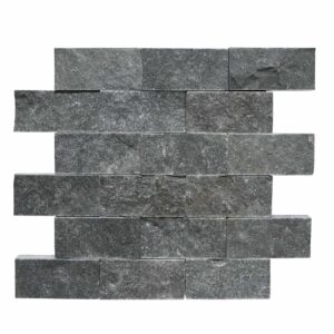 Midnight Marble 2" x 4" Split Face Mosaic Tile
