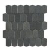 Vulcan Black Adelaine Honed Mosaic Tile