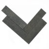 Vulcan Black 2" x 8" Herringbone Honed Mosaic Tile