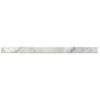 Carrara Marble 0.75" x 12" Polished Square Liner