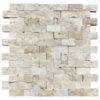Parkside Travertine 1" x 2" Split Face Mosaic Tile