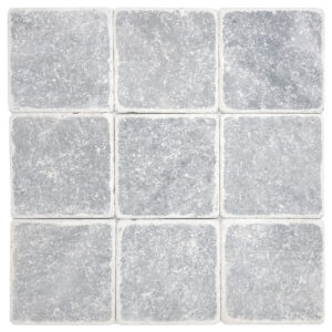 Polar Gray Marble 4" x 4" Tumbled Tile