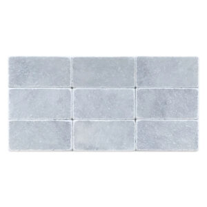 Polar Gray Marble 3" x 6" Tumbled Tile