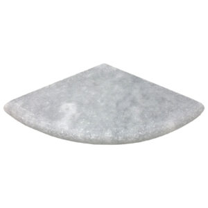 Polar Gray Marble 9 inch Honed Corner Shelf