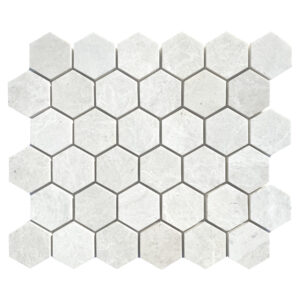 Creamy Marble 2" x 2" Honeycomb Honed Mosaic Tile