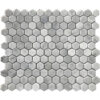 Carrara Marble 1" x 1" Honeycomb Polished Mosaic Tile