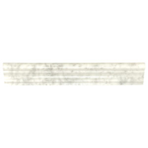 Carrara Marble 2" x 12" Polished Chair Rail Liner