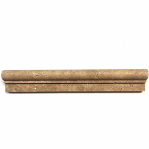 Tuscany Brown Travertine 2" x 12" Honed Chair Rail Liner