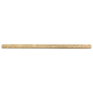 Tuscany Brown Travertine 0.63" x 12" Honed Pencil Liner