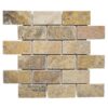 Rustic Desert Travertine 2" x 4" Tumbled Mosaic Tile