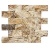 Rustic Desert Travertine 2" x 4" Split Face Mosaic Tile