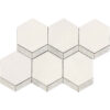 Thassos & Carrara Hexagon Water Jet Polished Mosaic Tile