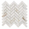 Royal Umbra Marble 1" x 3" Herringbone Polished Mosaic Tile
