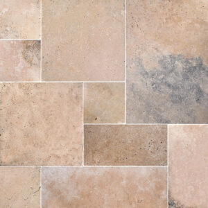 Antique Travertine French Pattern Tumbled Travertine