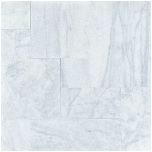 Dove Gray Marble 1.2 inch French Pattern Textured Paver