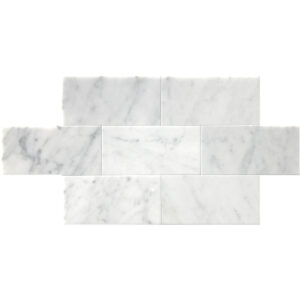 Carrara Marble 3" x 6" Polished Tile