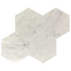 Carrara Marble 6 inch Honeycomb Hexagon Honed Tile