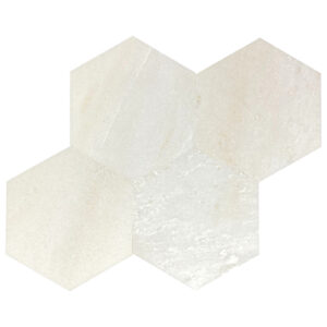 Carrara Marble 6 inch Honeycomb Hexagon Polished Tile