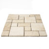 Fresca Limestone French Pattern Straight Edge Brushed Tile