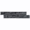 Midnight Marble Split Face 6" x 24" Panel Mosaic Ledger
