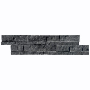 Midnight Marble Split Face 6" x 24" Panel Mosaic Ledger