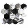 Satin Glow 3D Honeycomb 3 inch Mosaic Tile