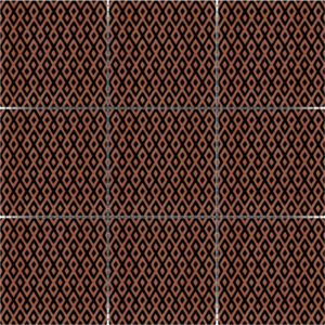 Elemental 4" x 4" Oil Rubbed Bronze Metal Mosaic Tile