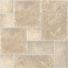 Ivory Travertine 1.2 inch French Pattern Tumbled Paver