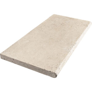 Ivory Travertine 12" x 24" x 1.2" Tumbled Pool Coping