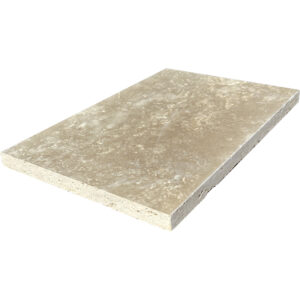 Ivory Travertine 16" x 24" x 1.2" Tumbled Premium Paver