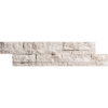Ivory Travertine 6" x 24" Split Face Ledger Corner