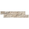 Ivory Travertine 6" x 24" Split Face Ledger Panel Mosaic Tile