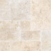 Ivory Travertine French Pattern Tumbled Tile